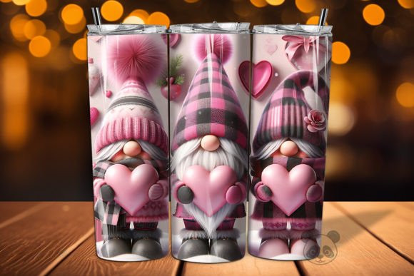 Crafting Custom Valentine Gifts with the 3D Gnome Heart Tumbler Wrap Design
