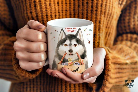 Creating a Spooky Siberian Husky Trick or Treat 3D Mug Wrap for Sublimation Projects
