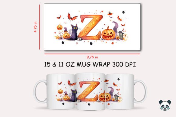 Creating Standout Halloween Mugs with the Letter Z Sublimation Wrap