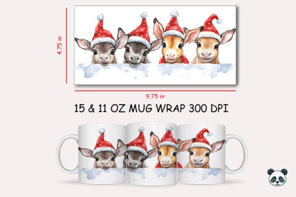 Elevate Your Holiday Merchandise with a Premium Christmas Mule Mug Wrap