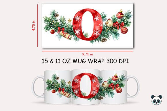Elevating Holiday Branding with the Christmas Letter O Mug Wrap Sublimation Strategy