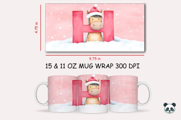 Elevating Holiday Personalization: The Strategic Value of the Christmas Baby Letter H with Horse Mug Wrap