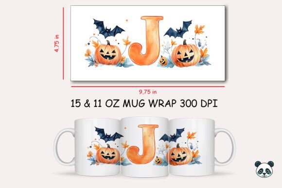Elevating Personalized Gifting: The Strategic Value of Halloween Letter J Mug Wrap Sublimation