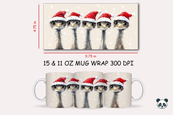 Elevating Sublimation Business with the Christmas Emu Mug Wrap 1 Design