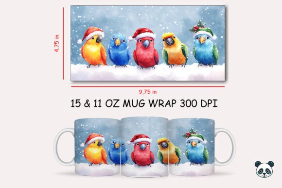 Evaluating the Christmas Parrot Mug Wrap for Sublimation Projects