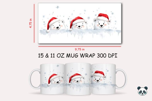 Evaluating the Christmas Polar Bear Mug Wrap 1 for Sublimation Projects