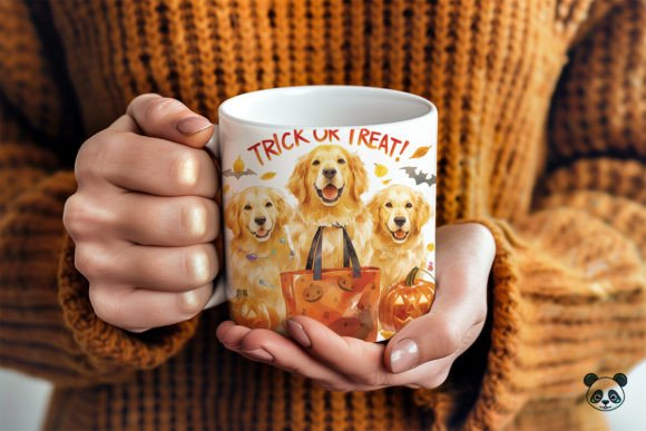 Evaluating the Golden Retriever Trick or Treat 3D Mug Wrap for Seasonal Sublimation Projects