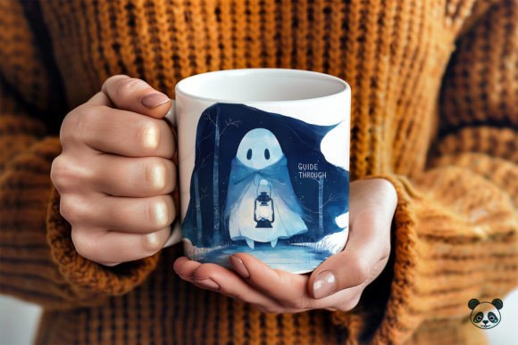 Guide Through the Night Ghost Mug Wrap