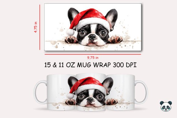 Mastering the Christmas Boston Terrier Mug Wrap 2 for Professional Sublimation Results