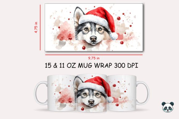Mastering the Christmas Siberian Husky Mug Wrap for Professional Sublimation Results