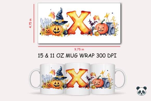 Mastering the Halloween Letter X Mug Wrap Sublimation 1 Design for Professional Results