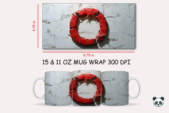 Strategic Branding with the Red Plaid 3D Letter O Mug Wrap