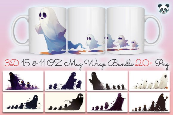 Streamlining Sublimation Workflows with the Halloween Papa Ghost Mug Wrap Bundle