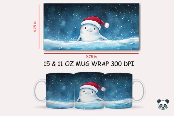 Transforming Holiday Mugs with the Christmas Beluga Whale Mug Wrap