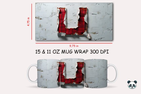 Unlocking Creativity: The Ultimate Guide to Red Plaid 3D Letter U Mug Wraps for Sublimation